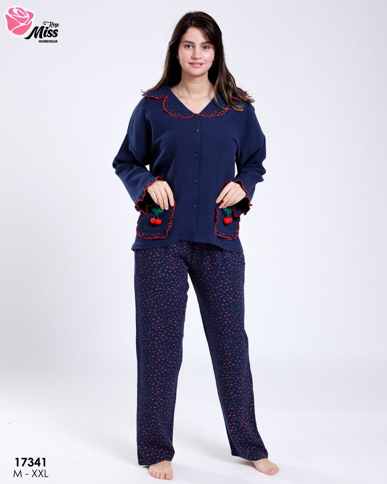 Pyjama Femme Élégant en Tissu Doux - Confort et Style Assurés**