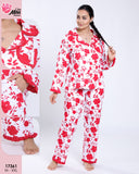 **Ensemble de Pyjama Floral Élégant - Confort et Chic pour Vos Moments de Détente**