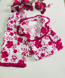**Ensemble de Pyjama Floral Élégant - Confort et Chic pour Vos Moments de Détente**