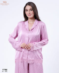 Pyjama Satiné Femme Violet – Élégance & Douceur
