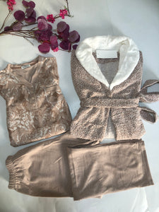 (Copie) ⭐ Pyjama 3 Pièces Femme – Doux, Élégant & Ultra-Chaud ⭐