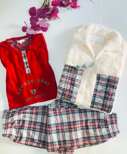 Pyjama Femme 3 Pièces – Style Hiver Confort & Élégance