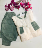 🧸 Pyjama Femme en Tissu Polaire – Ultra Doux & Confort Hiver 💚
