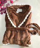 🧸 Peignoir Pyjama Femme en Polaire – Chic & Ultra Confort ❄️🤎