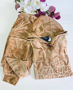 Pyjama en Velours Doux avec Capuche