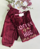 "Pyjama en Velours Bordeaux