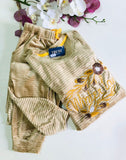 Pyjama en Velours Beige
