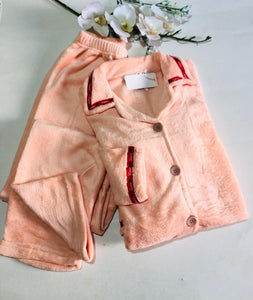 Pyjama Polaire Orange avec Col Zippé – Confort et Énergie pour l'Hiver 🧡❄️