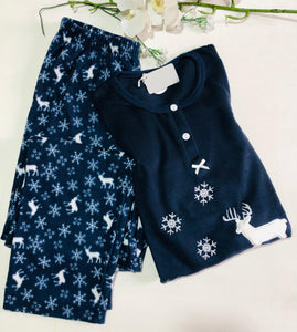 Pyjama Femme en Tissu Polaire - Douceur et Chaleur pour Vos Soirées Cocooning