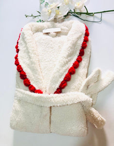 Peignoir Femme en Polaire Blanc - Élégance et Confort au Quotidien