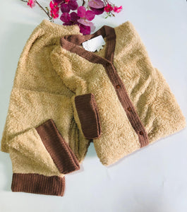 Pyjama Polaire Femme – Douceur et Élégance Beige 🤍