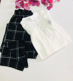 Pyjama Femme Confort Flanelle et Tricot – Élégance et Douceur