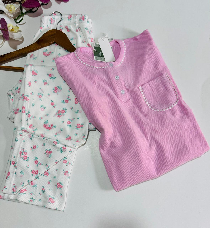 Pyjama Femme Doux & Élégant - Ensemble Manches Longues