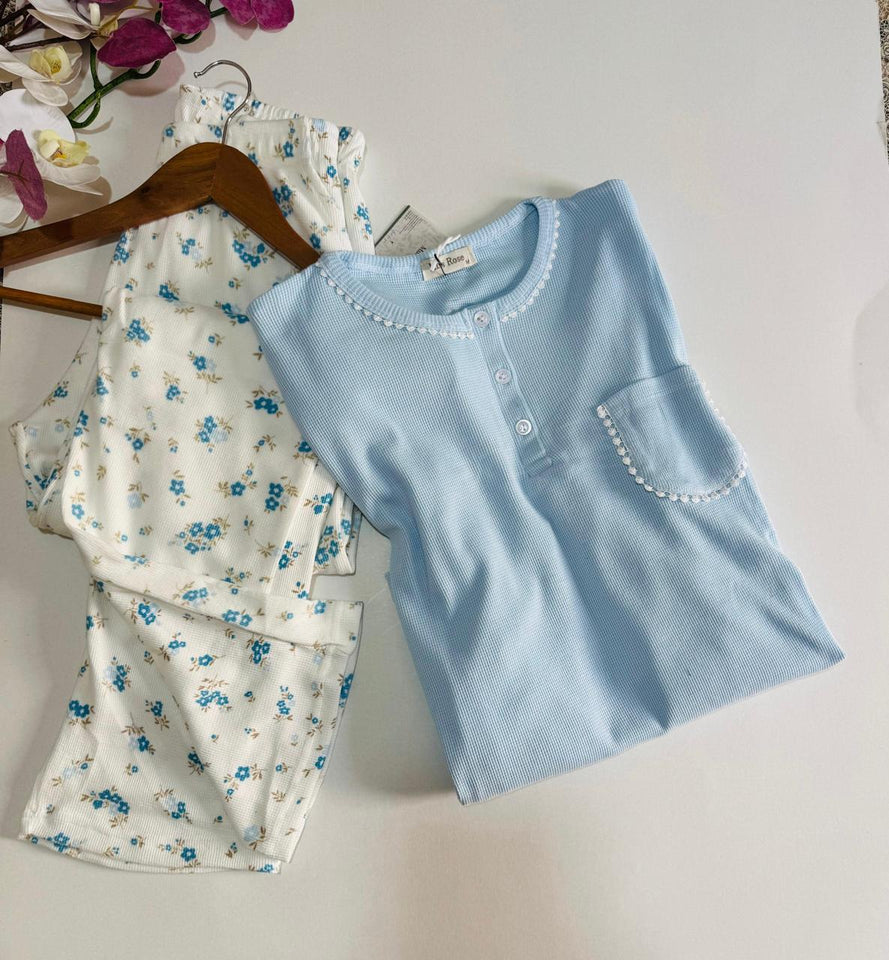 Pyjama Femme Doux & Élégant - Ensemble Manches Longues