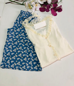 Pyjama Femme en Coton et rayon– Élégance et Douceur