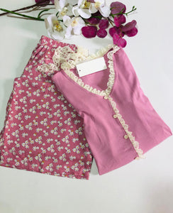 Pyjama Femme en Coton et rayon – Élégance et Douceur
