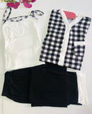 Pyjama Femme à Carreaux – Élégance Décontractée et Confort Absolu