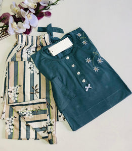 Pyjama Femme Demi-Saison – Confort &amp; Élégance 🌿✨