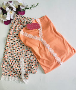 Pyjama Femme Élégance Corail – Douceur &amp; Confort 🌸