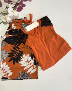 Pyjama Femme Confort & Élégance – Ensemble Deux Pièces avec Dentelle
