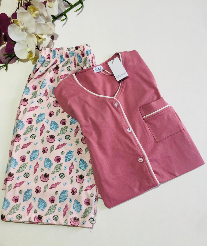 Pyjama "Coco" en Coton – Confort et Simplicité à Porter au Quotidien