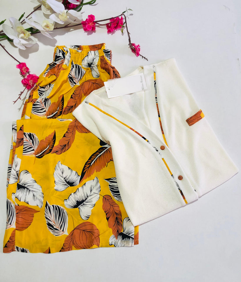 Pyjama Femme MISS - Pantalon Rallongé &; T-Shirt en Viscose – Confort Ultime et Style Intemporel