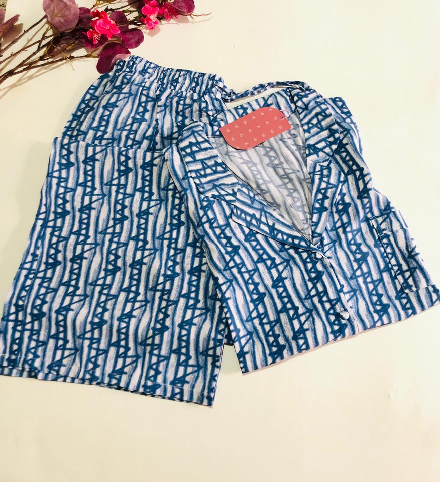 Pyjama Femme  en Tissu Rallons – Élégance et Douceur pour des Nuits Sereines 🌙🌿