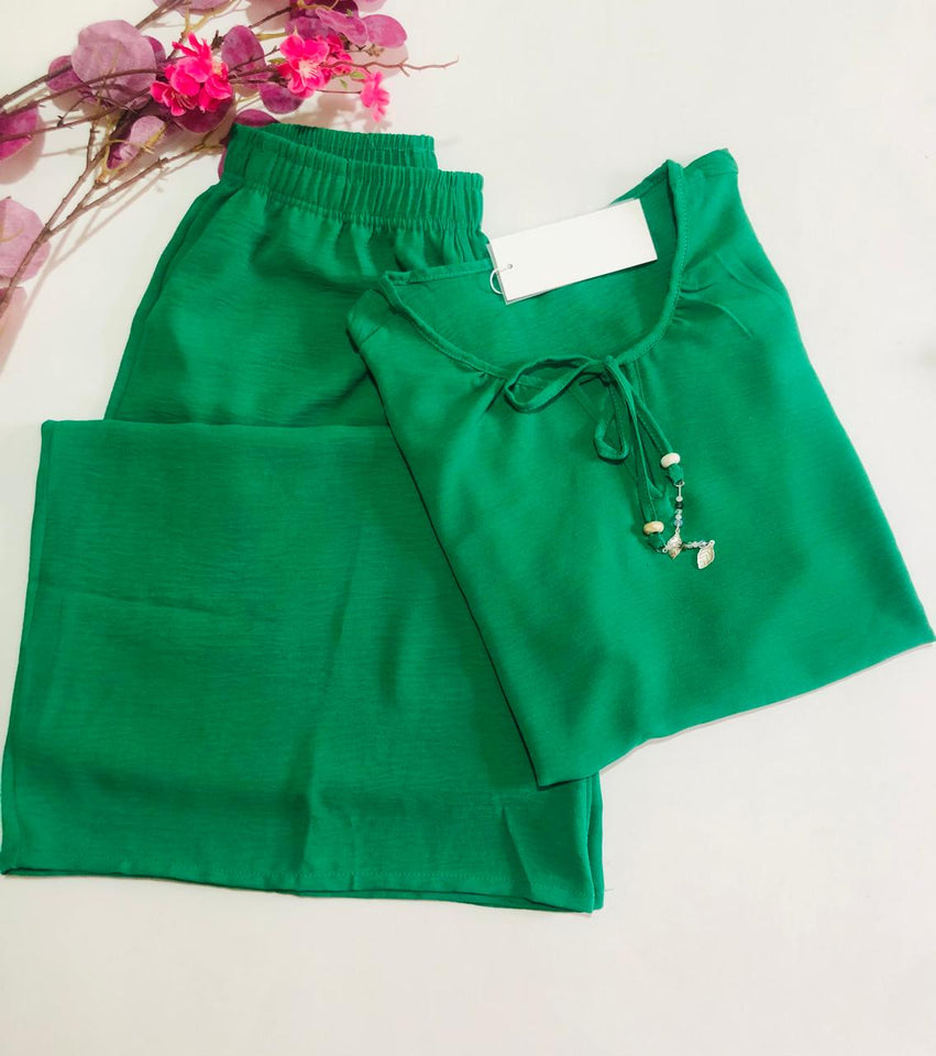 Pyjama Pantalon Femme MISS & Élégance Bohème en Tissu Rayon