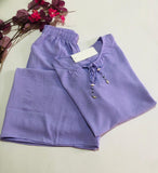 Pyjama Pantalon Femme MISS & Élégance Bohème en Tissu Rayon