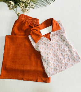 Pyjama Pantalon "MISS" en Rayon – Confort et Élégance pour vos Nuits Douillettes