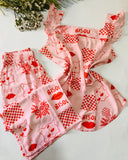 Pyjama Femme "Bisou" en Rayon Doux, romantique et irrésistiblement confortable !