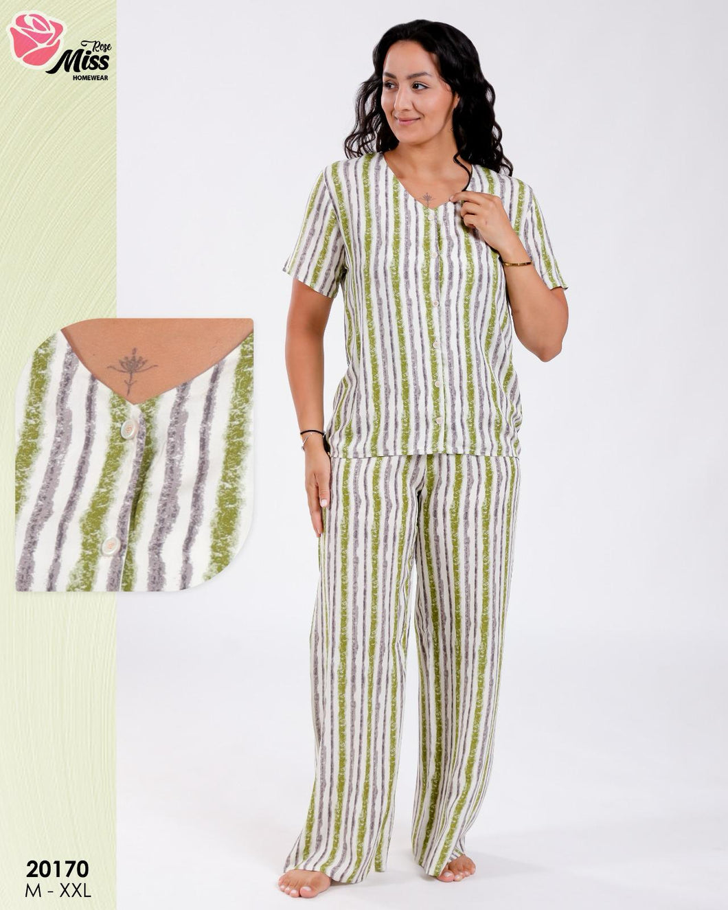 pyjama Femme Doux Rallons - Confort Élégant pour des Nuits Paisibles 🌙✨