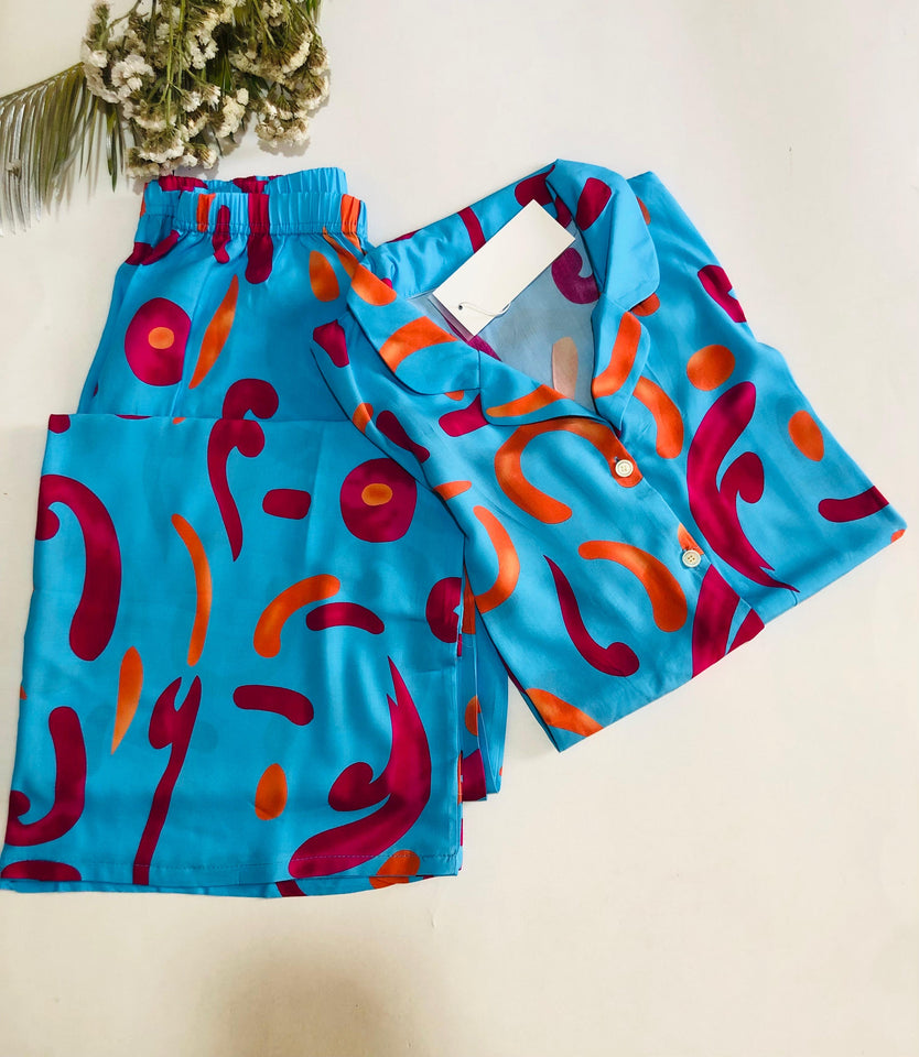 Pyjama Femme Lina mode  - Confort Absolu et Style Maison en Tissu Rayon