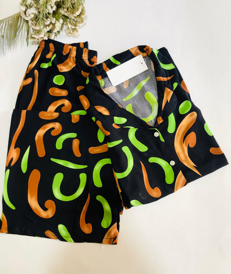 Pyjama Femme Lina mode  - Confort Absolu et Style Maison en Tissu Rayon