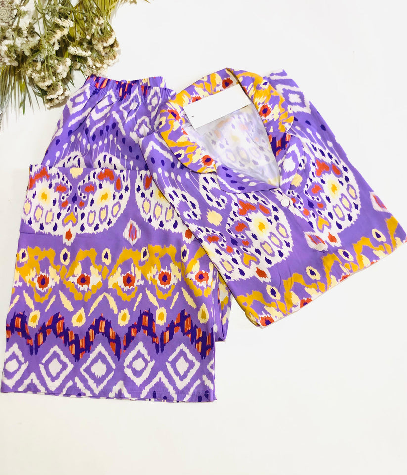 Pyjama Pantalon Femme MISS - Élégance et Confort en Tissu Rayon