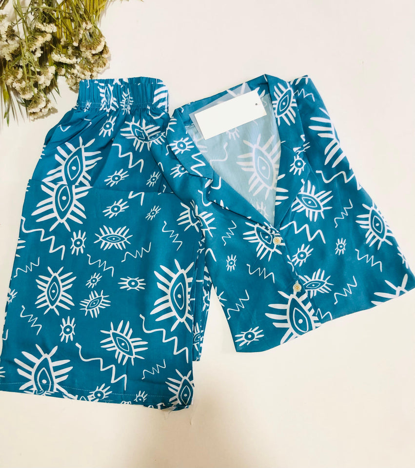 🌸 Pyjama Femme Demi-Manche en Rayon – Confort et Style pour Vos Nuits 🌙