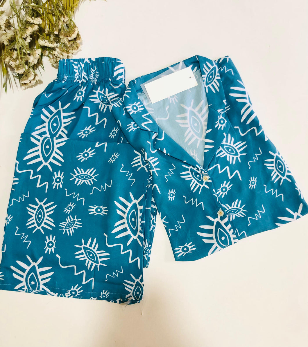 🌸 Pyjama Femme Demi-Manche en Rayon – Confort et Style pour Vos Nuits 🌙
