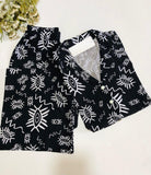 🌸 Pyjama Femme Demi-Manche en Rayon – Confort et Style pour Vos Nuits 🌙