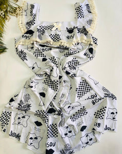 Pyjama Robe Femme en Rayon – Douceur et Élégance pour des Nuits Confortables
