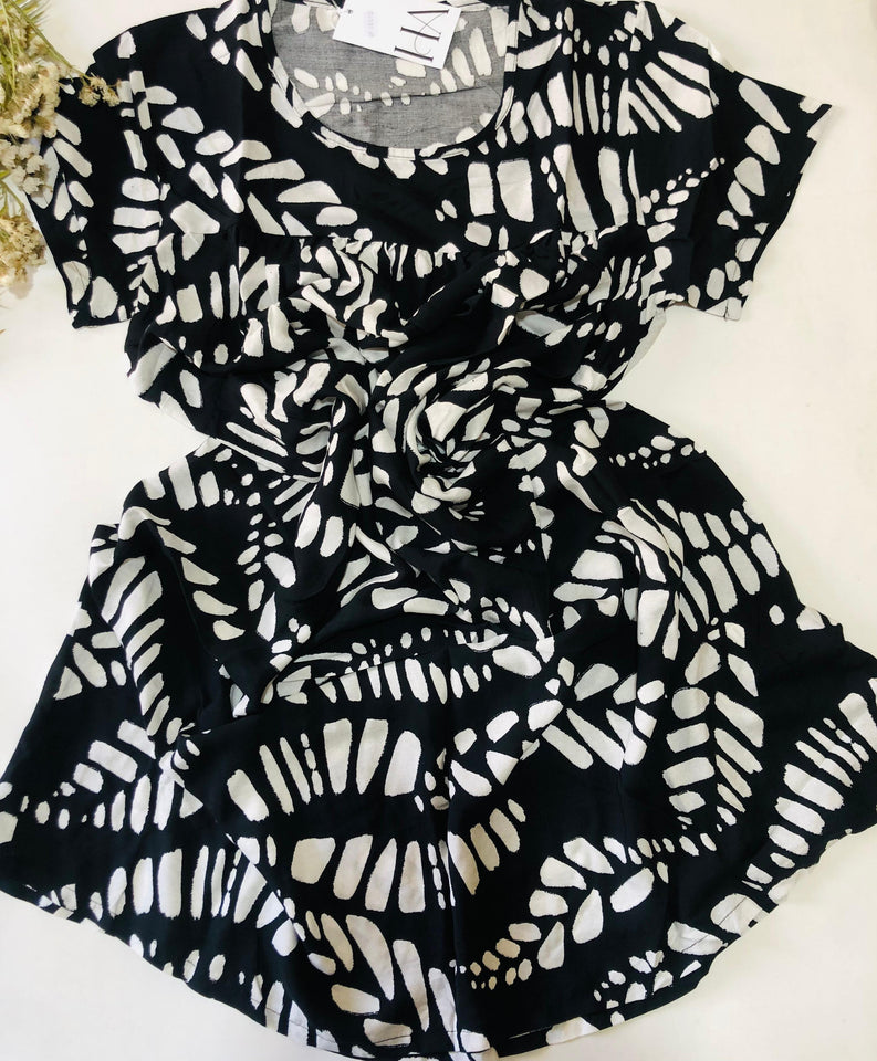 Robe Pyjama Femme Demi-Manche en Rayon – Élégance &amp; Confort au Quotidien 🖤