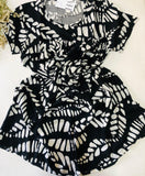 Robe Pyjama Femme Demi-Manche en Rayon – Élégance &amp; Confort au Quotidien 🖤