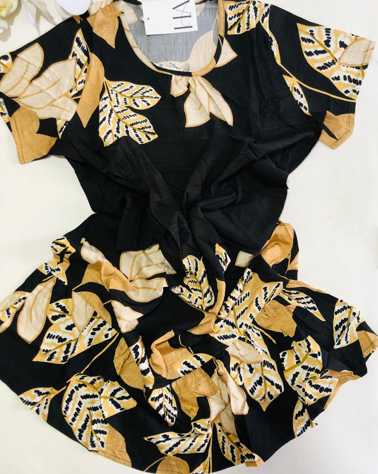 🖤 Robe de Nuit Femme en Tissu Rayon – Chic &amp; Nature au Quotidien 🖤