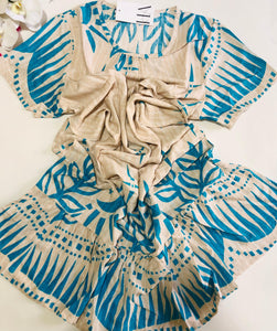 💙 Robe de Nuit Femme en Tissu Rayon – Fraîcheur &amp; Style Bohème 💙