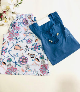 Pyjama Femme Grande Taille – Élégance Bleue & Confort 🌙💙