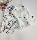 ✨ Pyjama Femme en Coton Tricoté – Élégance & Confort Vert d’Eau 💦💙