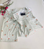 ✨ Pyjama Femme en Velours – Confort & Élégance en Vert d’Eau 💦💚