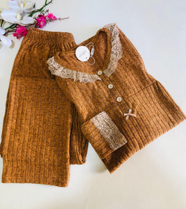Pyjama Femme 2 Pièces en Tricot – Confort & Élégance
