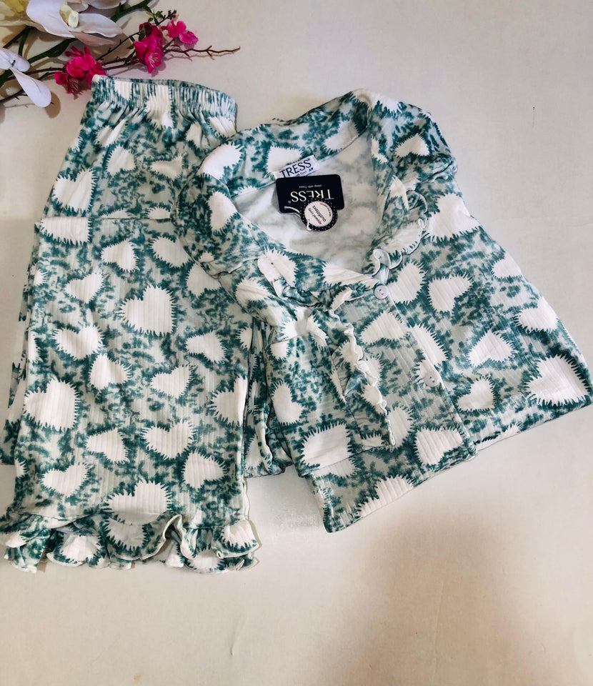 ✨ Pyjama Femme en Velours – Confort &amp; Élégance en Vert 💚
