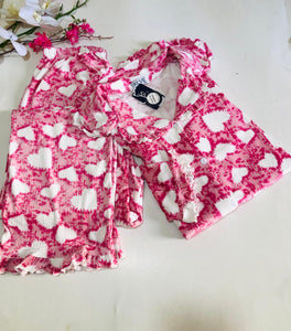 ✨ Pyjama Femme en Velours – Douceur &amp; Élégance en Rose 🌸