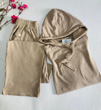 🤎 Pyjama Femme en Fibre de Coton Beige – Élégance & Confort Absolu 🤎